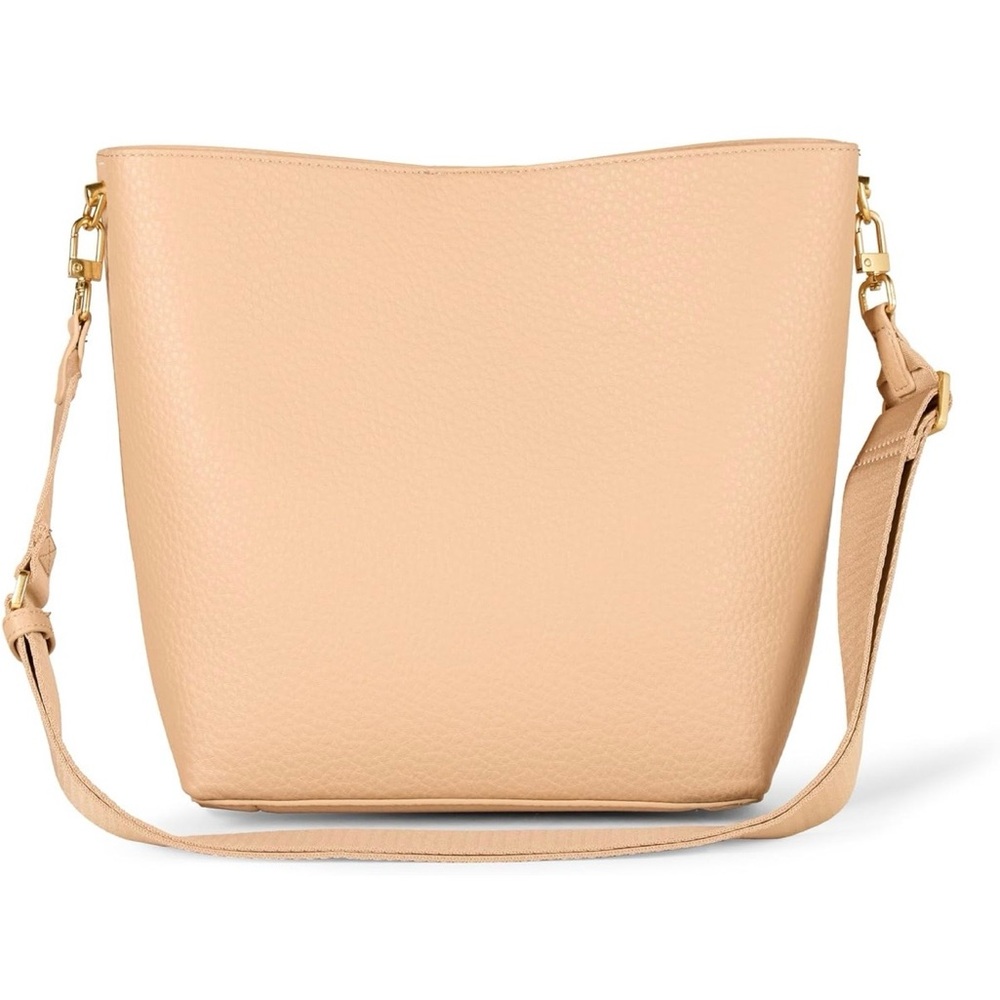 Amazon Essentials Nude Pebbled Tote with Top Handle - Picture 2 of 3